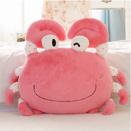螃蟹抱枕靠垫公仔