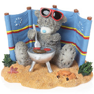Summer BBQ Bear Figurine