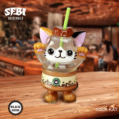 Soda Kat可乐猫 咖啡款公仔--SFBI