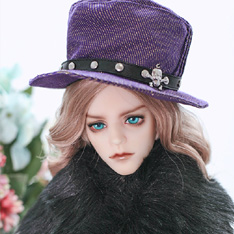 CAC000054 Purple Gentleman Hat