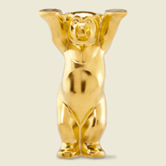 BUDDY BEAR - dancer, gold piece